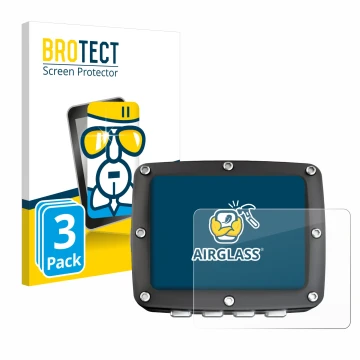 Parte frontal de un envase de producto con el logotipo de la marca BROTECT. Al lado se muestra el dispositivo Ratio iX3M 2 Pro