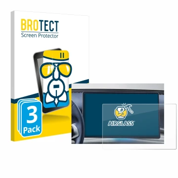 Parte frontal de un envase de producto con el logotipo de la marca BROTECT. Al lado se muestra el dispositivo BYD Atto 3 Desig