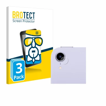 Parte frontal de un envase de producto con el logotipo de la marca BROTECT. Al lado se muestra el dispositivo Apple iPad Mini 