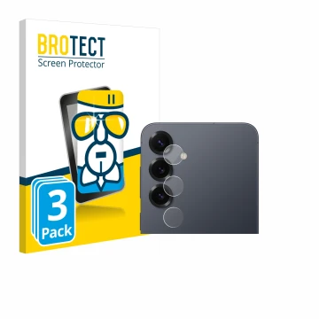 Parte frontal de un envase de producto con el logotipo de la marca BROTECT. Al lado se muestra el dispositivo Samsung Galaxy S