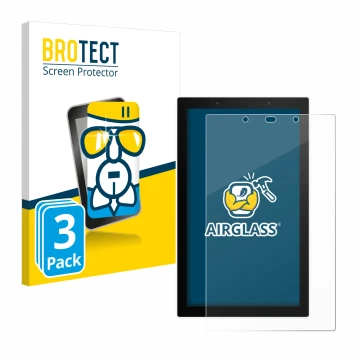 Parte frontal de un envase de producto con el logotipo de la marca BROTECT. Al lado se muestra el dispositivo SONOFF NSPanel P