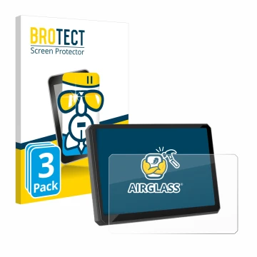 Parte frontal de un envase de producto con el logotipo de la marca BROTECT. Al lado se muestra el dispositivo Carpuride W502BS