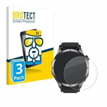 Parte frontal de un envase de producto con el logotipo de la marca BROTECT. Al lado se muestra el dispositivo Knauermann Pro 3