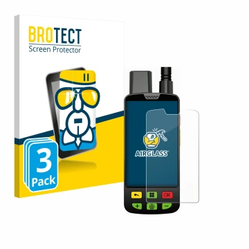 Parte frontal de un envase de producto con el logotipo de la marca BROTECT. Al lado se muestra el dispositivo Aduro Locit GPS 
