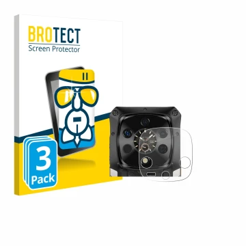 Parte frontal de un envase de producto con el logotipo de la marca BROTECT. Al lado se muestra el dispositivo Ulefone Armor 28