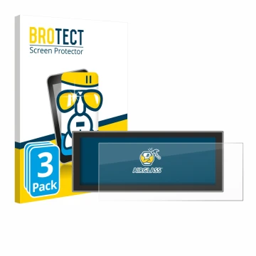 Parte frontal de un envase de producto con el logotipo de la marca BROTECT. Al lado se muestra el dispositivo Peugeot Partner 