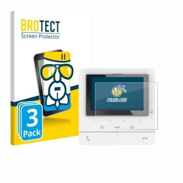 Parte frontal de un envase de producto con el logotipo de la marca BROTECT. Al lado se muestra el dispositivo Biticino 344672 