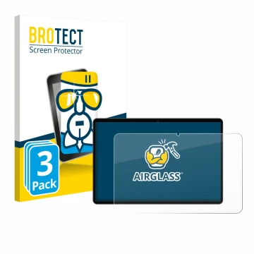 Parte frontal de un envase de producto con el logotipo de la marca BROTECT. Al lado se muestra el dispositivo Meberry M8 con s