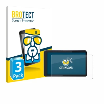 Parte frontal de un envase de producto con el logotipo de la marca BROTECT. Al lado se muestra el dispositivo CARabc DB601 con