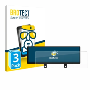 Parte frontal de un envase de producto con el logotipo de la marca BROTECT. Al lado se muestra el dispositivo Xtrons QLB42THNB