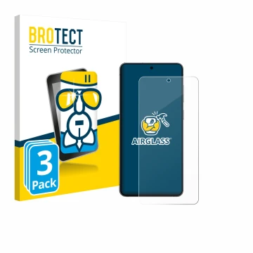 Parte frontal de un envase de producto con el logotipo de la marca BROTECT. Al lado se muestra el dispositivo Samsung Galaxy S