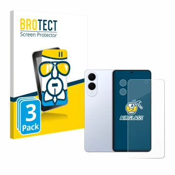 Parte frontal de un envase de producto con el logotipo de la marca BROTECT. Al lado se muestra el dispositivo Samsung Galaxy S