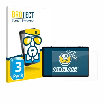 Parte frontal de un envase de producto con el logotipo de la marca BROTECT. Al lado se muestra el dispositivo Maxlegen M40 14