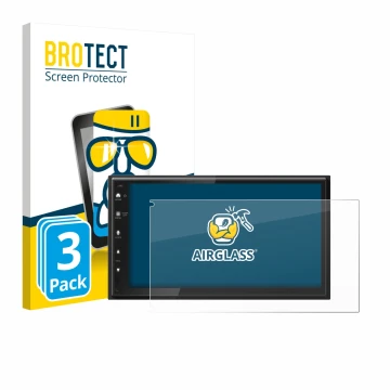 Parte frontal de un envase de producto con el logotipo de la marca BROTECT. Al lado se muestra el dispositivo Kenwood DMX6523D