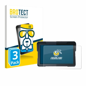 Parte frontal de un envase de producto con el logotipo de la marca BROTECT. Al lado se muestra el dispositivo Lamtto RC19 7