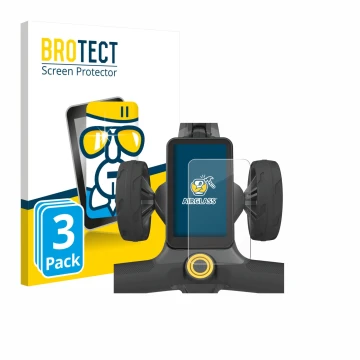 Parte frontal de un envase de producto con el logotipo de la marca BROTECT. Al lado se muestra el dispositivo PowaKaddy CT12 G