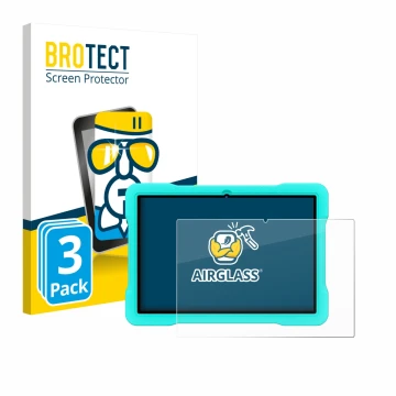 Parte frontal de un envase de producto con el logotipo de la marca BROTECT. Al lado se muestra el dispositivo UJJ U8 con su pr