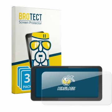 Parte frontal de un envase de producto con el logotipo de la marca BROTECT. Al lado se muestra el dispositivo Spedal CL871 6.2