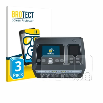 Parte frontal de un envase de producto con el logotipo de la marca BROTECT. Al lado se muestra el dispositivo SkyRc D750 Mix c