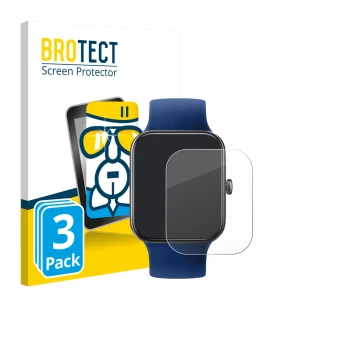 Parte frontal de un envase de producto con el logotipo de la marca BROTECT. Al lado se muestra el dispositivo Decathlon CW500 