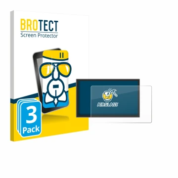Parte frontal de un envase de producto con el logotipo de la marca BROTECT. Al lado se muestra el dispositivo Leapmotor C10 20