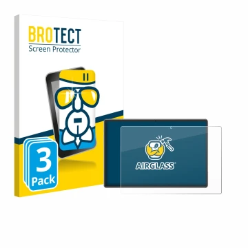 Parte frontal de un envase de producto con el logotipo de la marca BROTECT. Al lado se muestra el dispositivo Xgody P60 Pro co