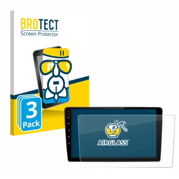 Parte frontal de un envase de producto con el logotipo de la marca BROTECT. Al lado se muestra el dispositivo Junsun V2 Plus 1