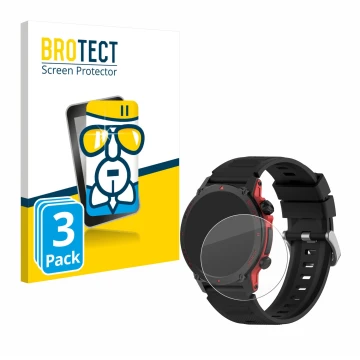 Parte frontal de un envase de producto con el logotipo de la marca BROTECT. Al lado se muestra el dispositivo Popglory S136 co