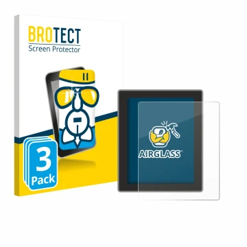 Parte frontal de un envase de producto con el logotipo de la marca BROTECT. Al lado se muestra el dispositivo Peterson Strobos