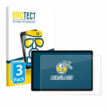 Parte frontal de un envase de producto con el logotipo de la marca BROTECT. Al lado se muestra el dispositivo RUSHAR A140 14