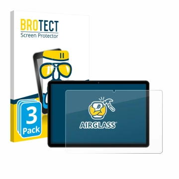 Parte frontal de un envase de producto con el logotipo de la marca BROTECT. Al lado se muestra el dispositivo RUSHAR M90 11