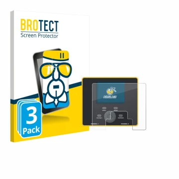 Parte frontal de un envase de producto con el logotipo de la marca BROTECT. Al lado se muestra el dispositivo Junsi iCharger D