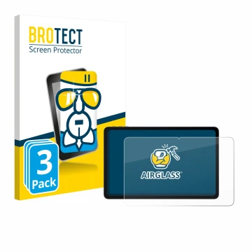 Parte frontal de un envase de producto con el logotipo de la marca BROTECT. Al lado se muestra el dispositivo Doogee U12 con s