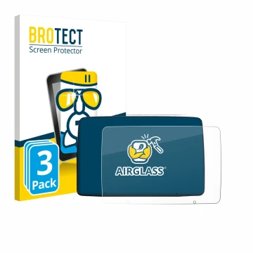 Parte frontal de un envase de producto con el logotipo de la marca BROTECT. Al lado se muestra el dispositivo Leapmotor T03 20