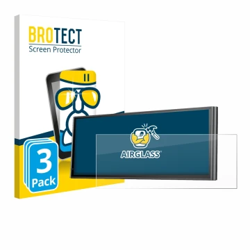 Parte frontal de un envase de producto con el logotipo de la marca BROTECT. Al lado se muestra el dispositivo Krunia 9.26