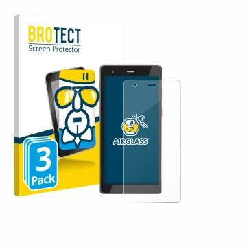 Parte frontal de un envase de producto con el logotipo de la marca BROTECT. Al lado se muestra el dispositivo Scorpion 6X V2 c