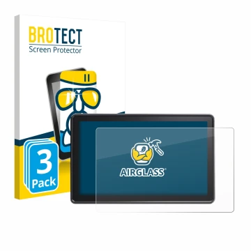 Parte frontal de un envase de producto con el logotipo de la marca BROTECT. Al lado se muestra el dispositivo Osee G7 Pro con 