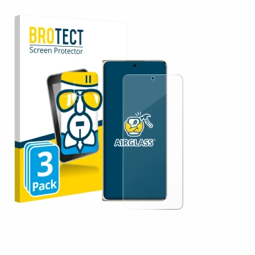 Parte frontal de un envase de producto con el logotipo de la marca BROTECT. Al lado se muestra el dispositivo Huawei Mate X7 c
