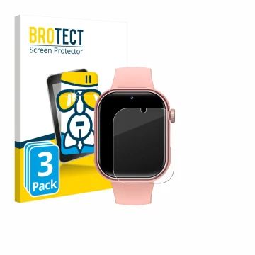 Parte frontal de un envase de producto con el logotipo de la marca BROTECT. Al lado se muestra el dispositivo Naixues Kids Sma