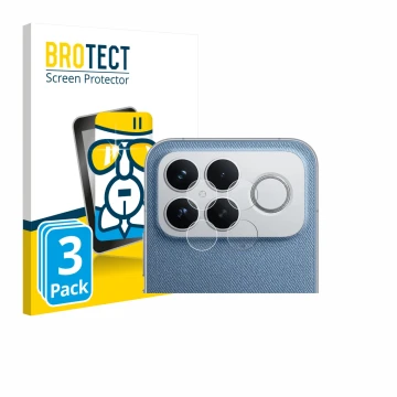 Parte frontal de un envase de producto con el logotipo de la marca BROTECT. Al lado se muestra el dispositivo Xiaomi Poco F8 U