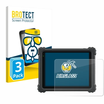 Parte frontal de un envase de producto con el logotipo de la marca BROTECT. Al lado se muestra el dispositivo Autel MaxiCOM Ul