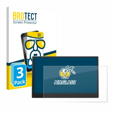 Parte frontal de un envase de producto con el logotipo de la marca BROTECT. Al lado se muestra el dispositivo Azeyou PM1506S 1