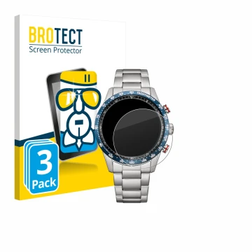 Parte frontal de un envase de producto con el logotipo de la marca BROTECT. Al lado se muestra el dispositivo Citizen CA4716-5