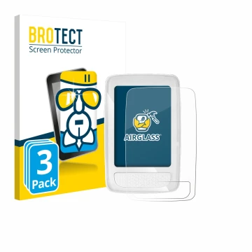 Parte frontal de un envase de producto con el logotipo de la marca BROTECT. Al lado se muestra el dispositivo Giant Axact 14W 