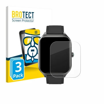Parte frontal de un envase de producto con el logotipo de la marca BROTECT. Al lado se muestra el dispositivo FORRLITE Smartwa