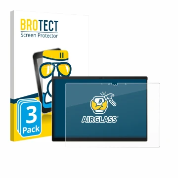 Parte frontal de un envase de producto con el logotipo de la marca BROTECT. Al lado se muestra el dispositivo ASUS ROG Flow Z1