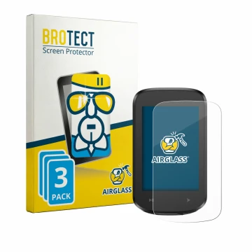 Parte frontal de un envase de producto con el logotipo de la marca BROTECT. Al lado se muestra el dispositivo igpsport BSC100M