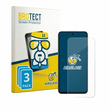 Parte frontal de un envase de producto con el logotipo de la marca BROTECT. Al lado se muestra el dispositivo realme C100 4G c