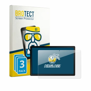 Parte frontal de un envase de producto con el logotipo de la marca BROTECT. Al lado se muestra el dispositivo Mutsay MTSKB10L-