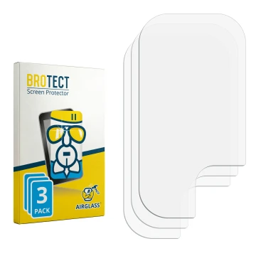 Parte frontal de un envase de producto con el logotipo de la marca BROTECT. Al lado está el protector de pantalla correspondie